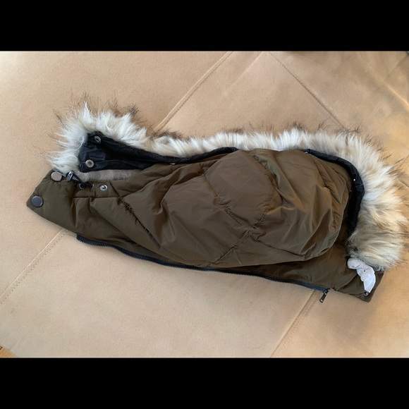 NEW Zara Olive Green Puffer Jacket - Picture 7 of 8